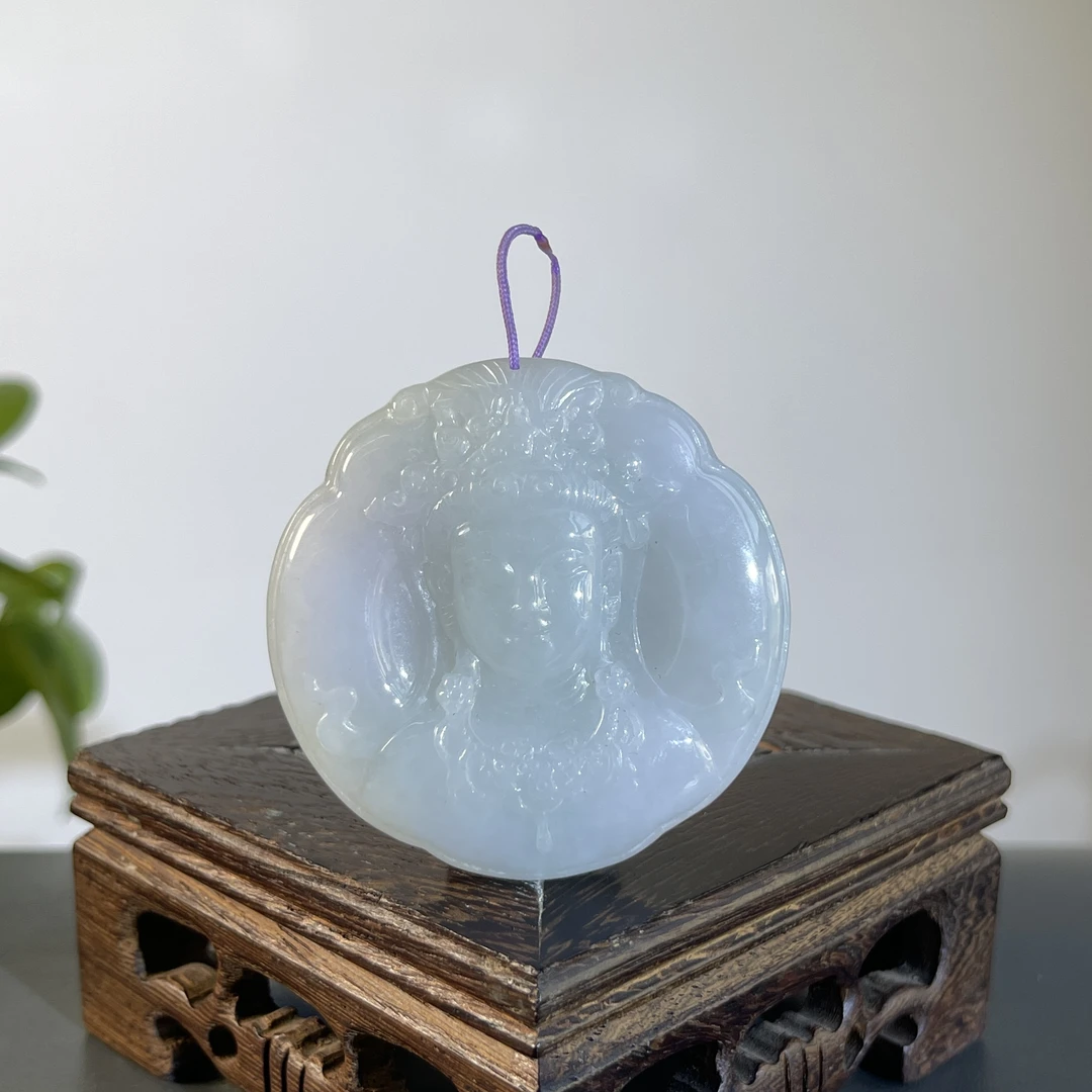 JTA24-89 天然缅甸A货翡翠  出人头地