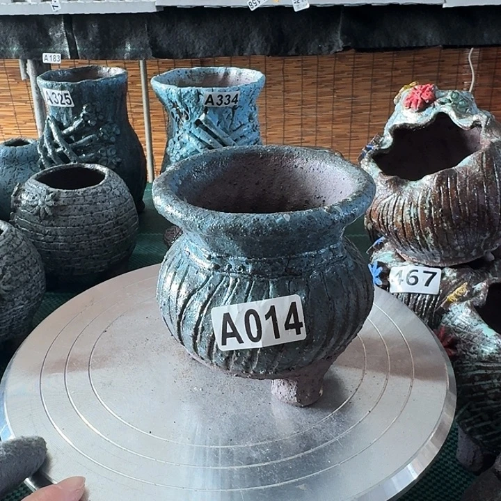 内口8高10.5粗陶手工