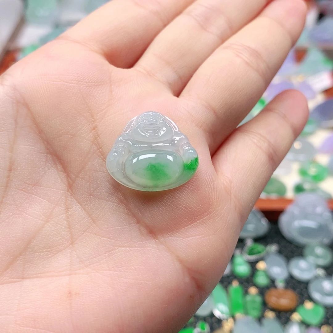 翡翠未镶嵌吊坠(不含链)萌