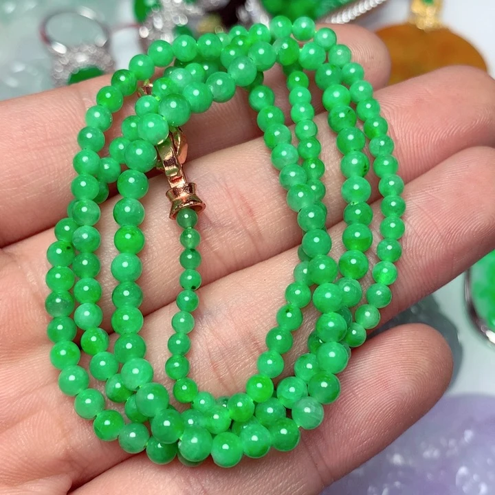 翡翠毛衣链未镶嵌