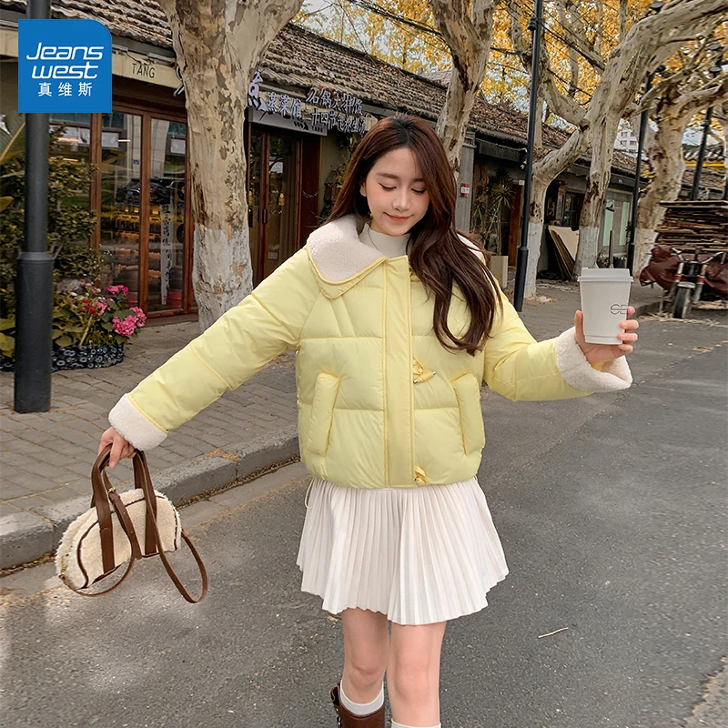 真维斯韩系甜美气质减龄女装小个子冬季保暖慵懒松弛棉服外套GL