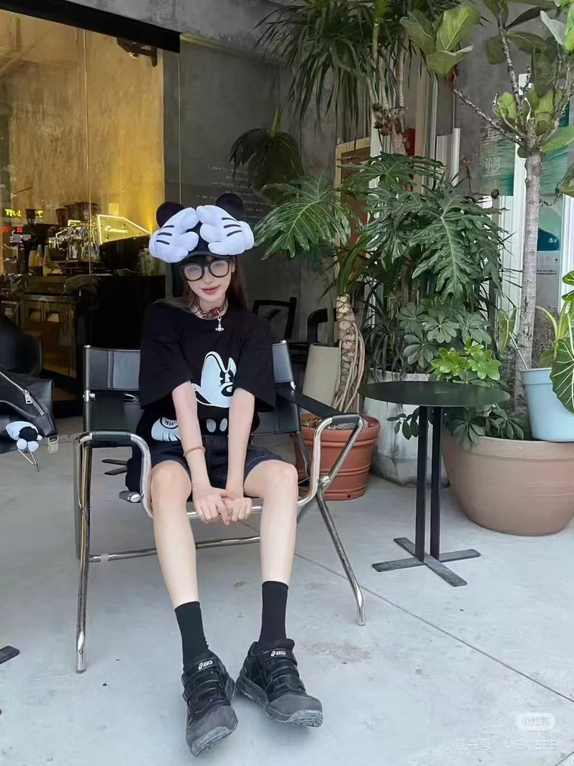 【甜甜家】时尚国潮（暴躁米奇）美式短袖