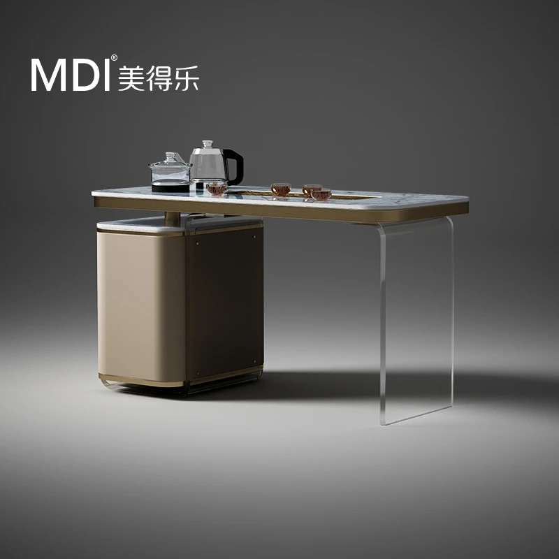 美得乐轻奢阳台茶桌椅组合现代家用泡茶桌简约高端小户型茶台