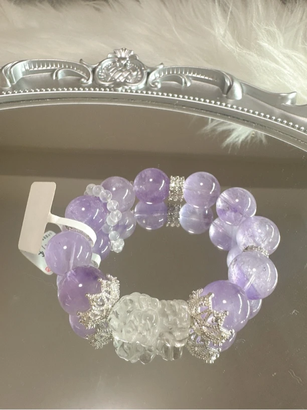 非金属仿珍珠手镯 紫藤花海 玻利维亚紫 15m
