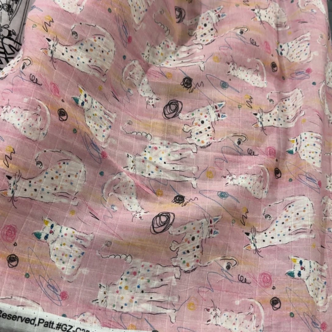 棉超舒服纯棉格纹双层纱1米价X1.67米宽E