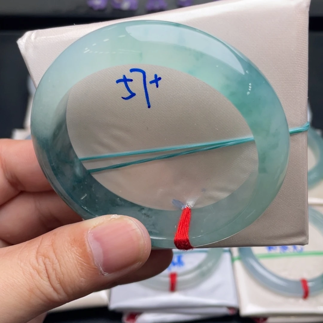 翡翠未镶嵌手镯翡翠手镯55