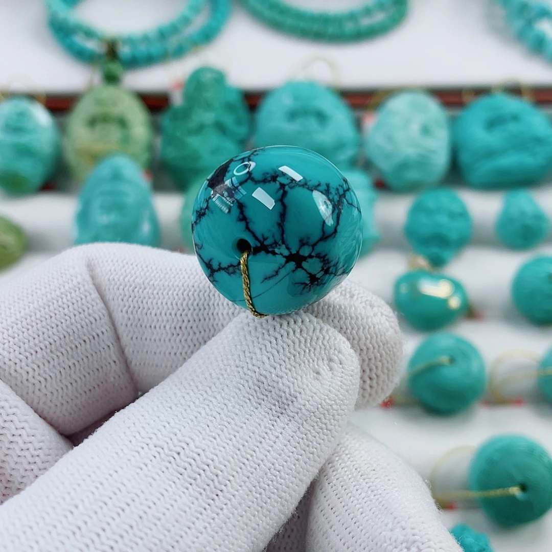 未镶嵌绿松石车挂直径20.7