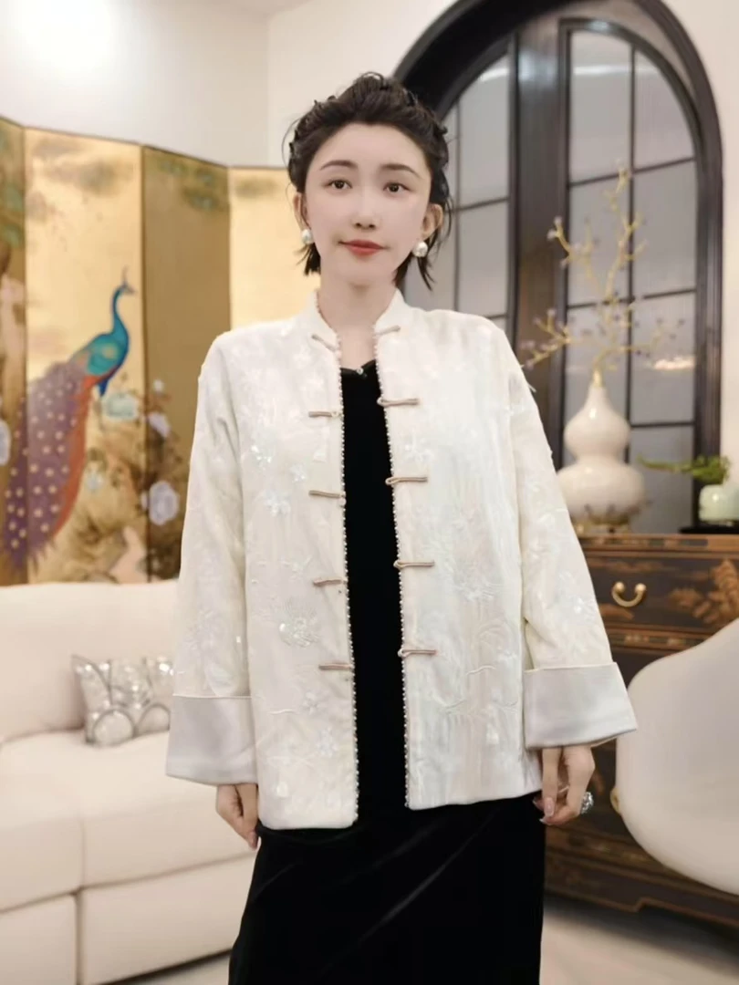 Betty Bairn【意欢】高端定制桑蚕丝短绒外套25B-BW8107