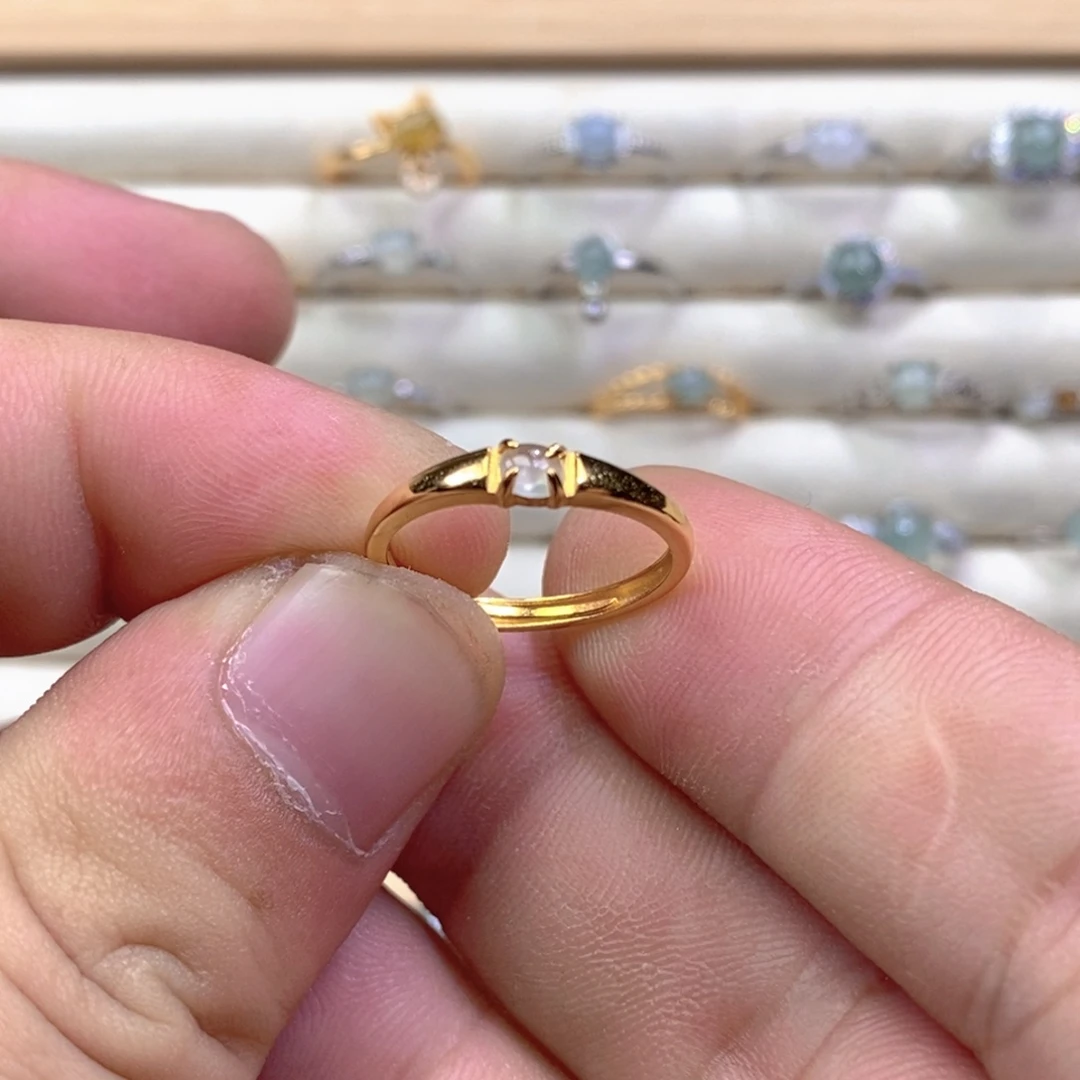 翡翠未镶嵌戒指翡翠戒面