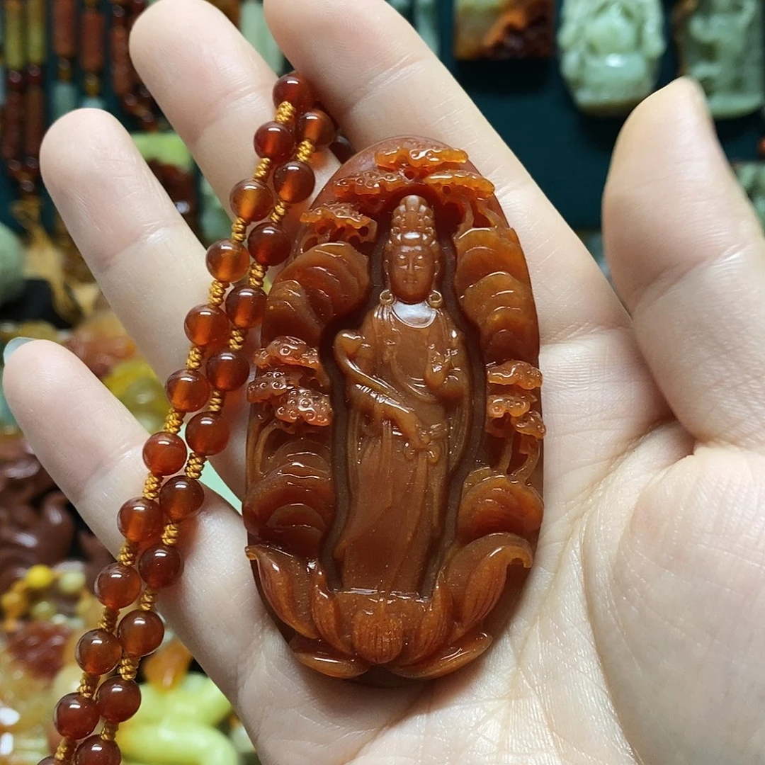 岫玉未镶嵌吊坠(赠链)