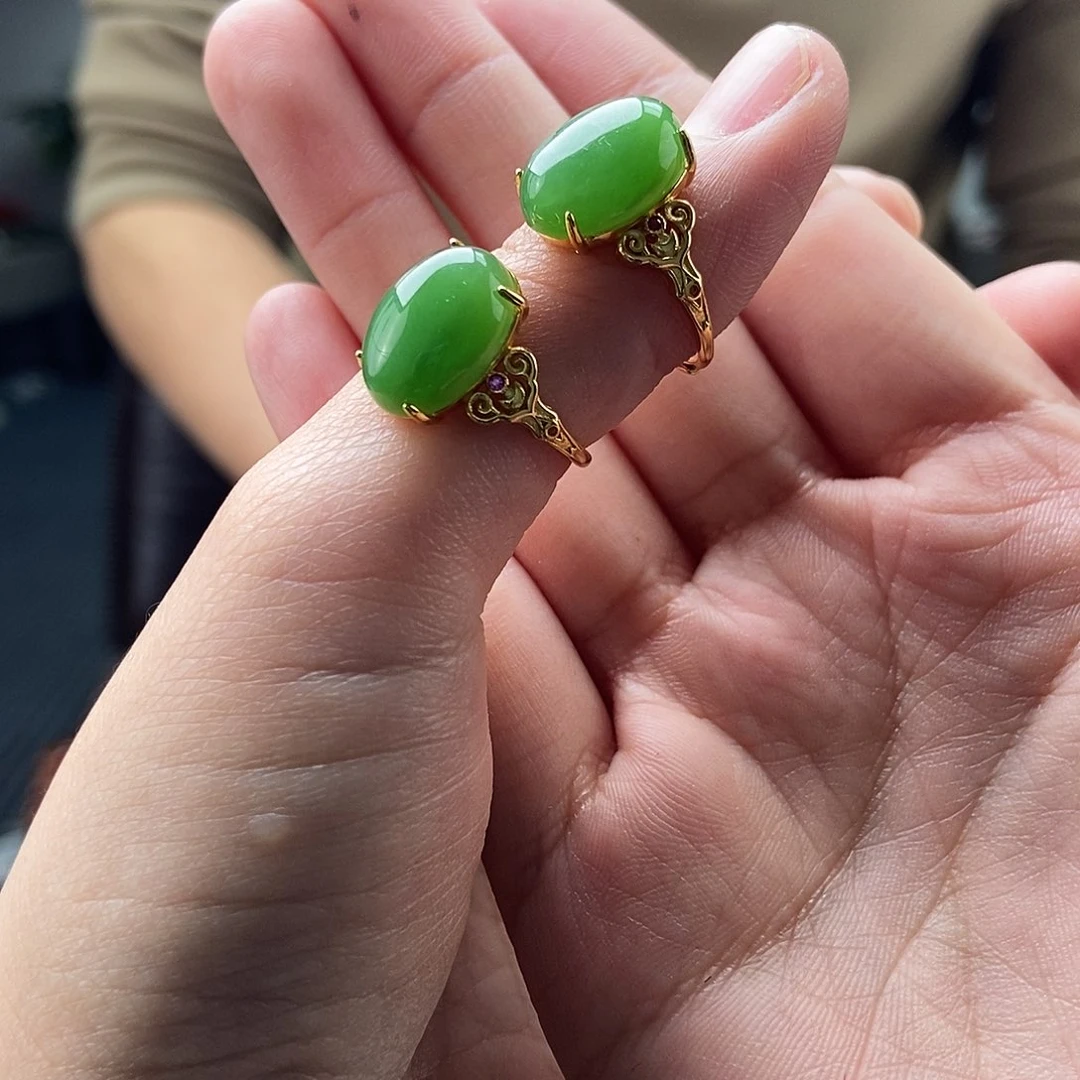 和田玉颜色多样性发拍一发一银S925镶嵌