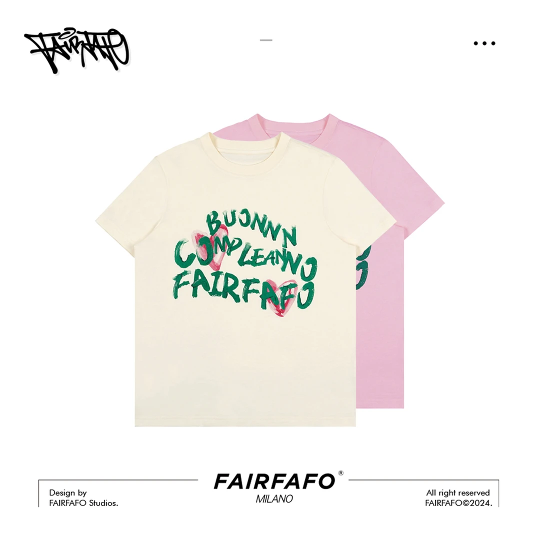 可宝高端自营【爱心字母印花正肩T恤】TXA44140