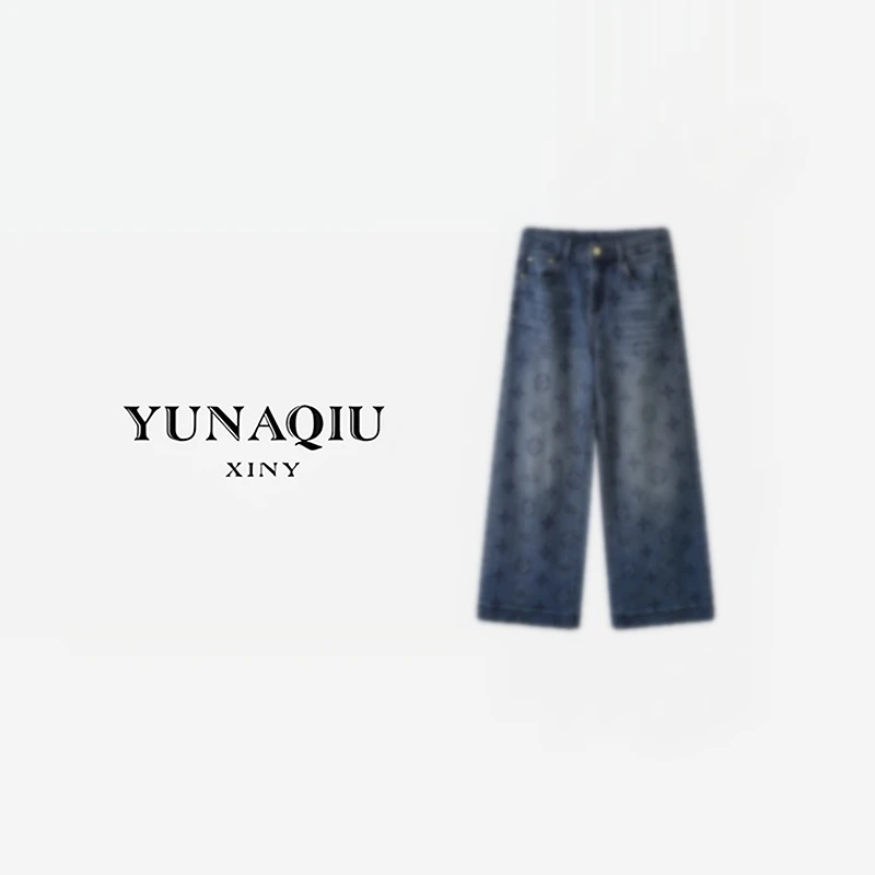 YUNAQIU-时尚潮流休闲百搭牛仔裤-9531