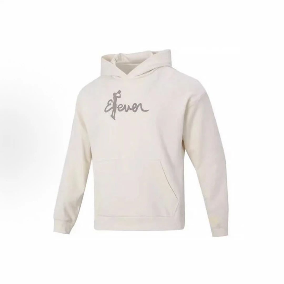 adidas Trae Hoodie 字母印花篮球运动连帽卫衣 男款 米色IL1619