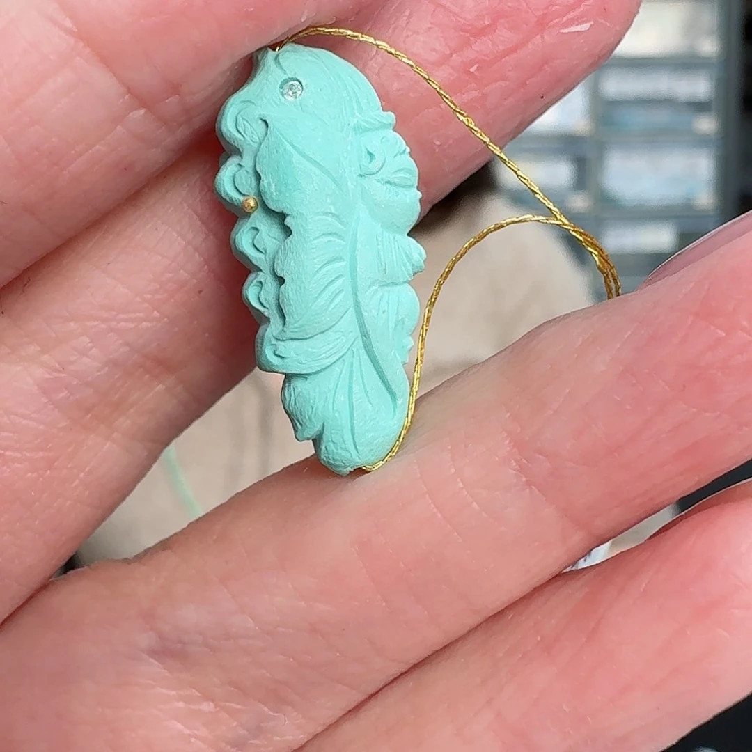 绿松石珠宝奇石未镶嵌