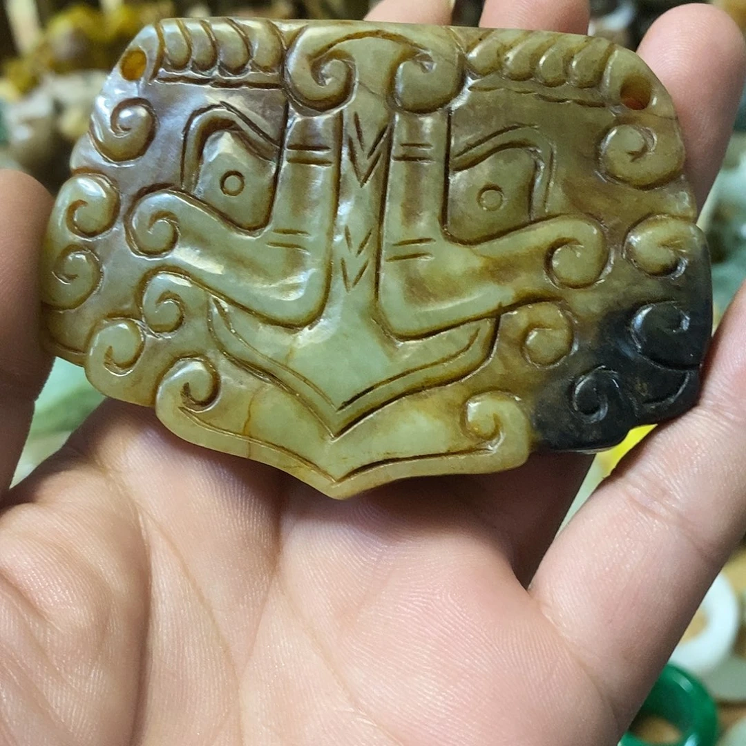 用***7和田玉（糖玉）未镶嵌挂件玉器玉器玉器挂件