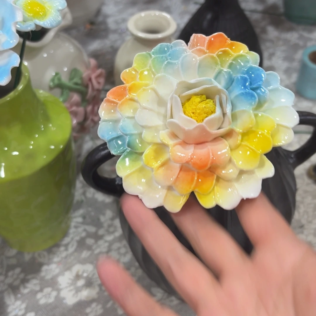 陶瓷花，20发货，退款拉黑
