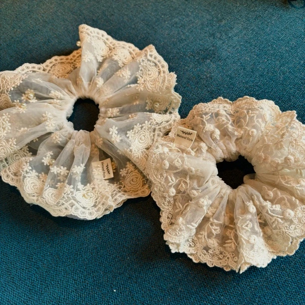 质感蕾丝刺绣复古高品质发圈-0422