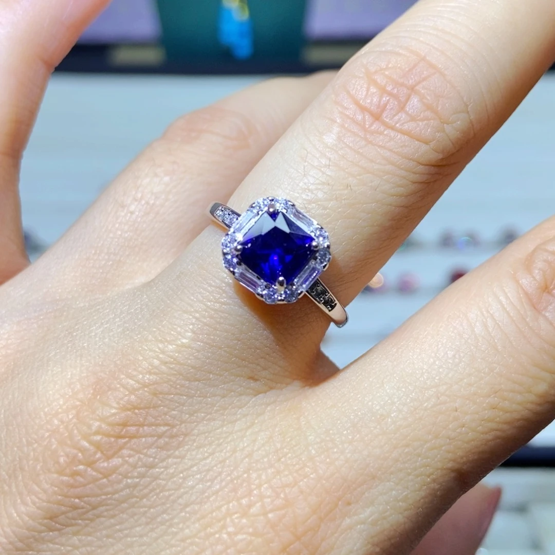 银S925镶嵌耳饰紫晶