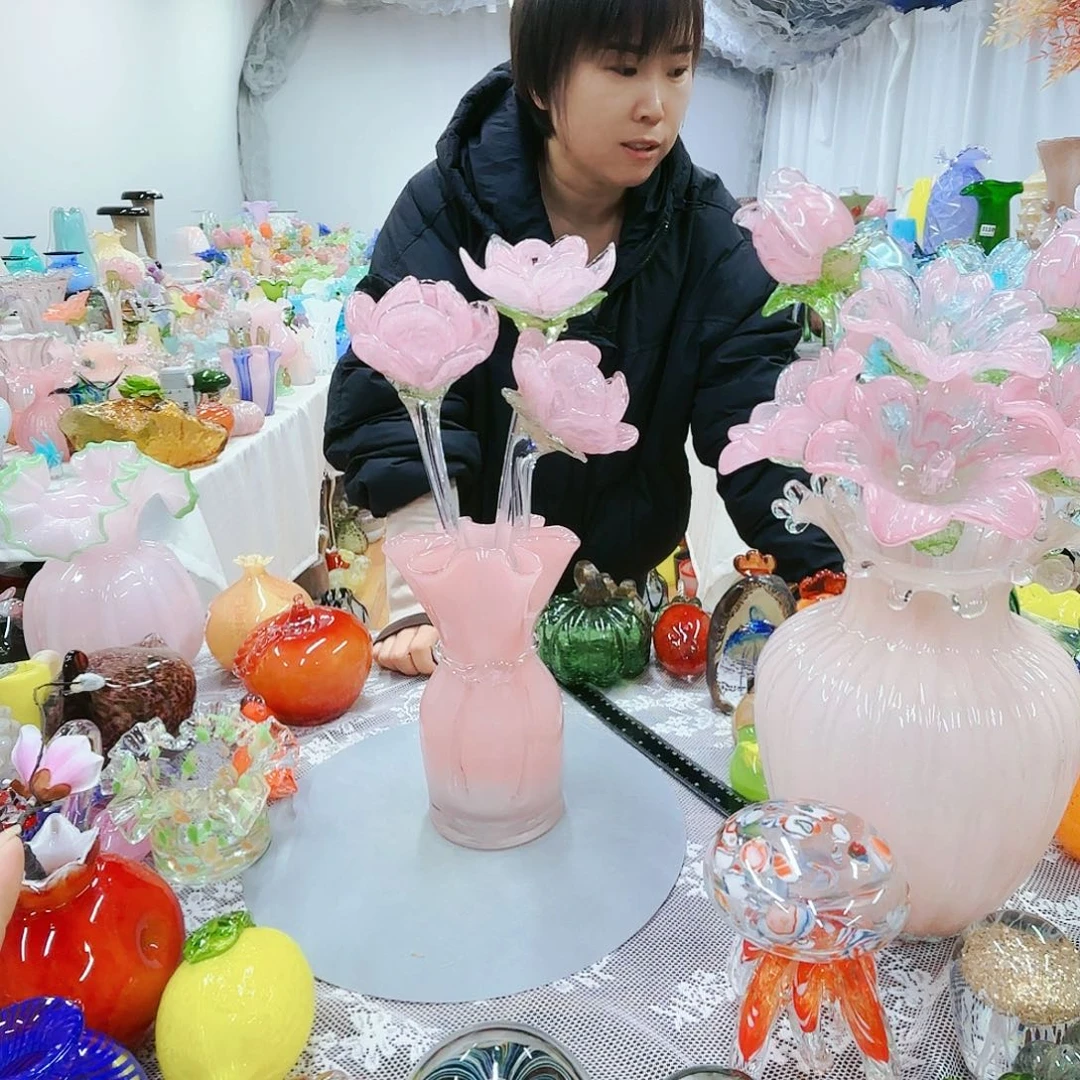 福利不退不换琉璃花瓶艺术品