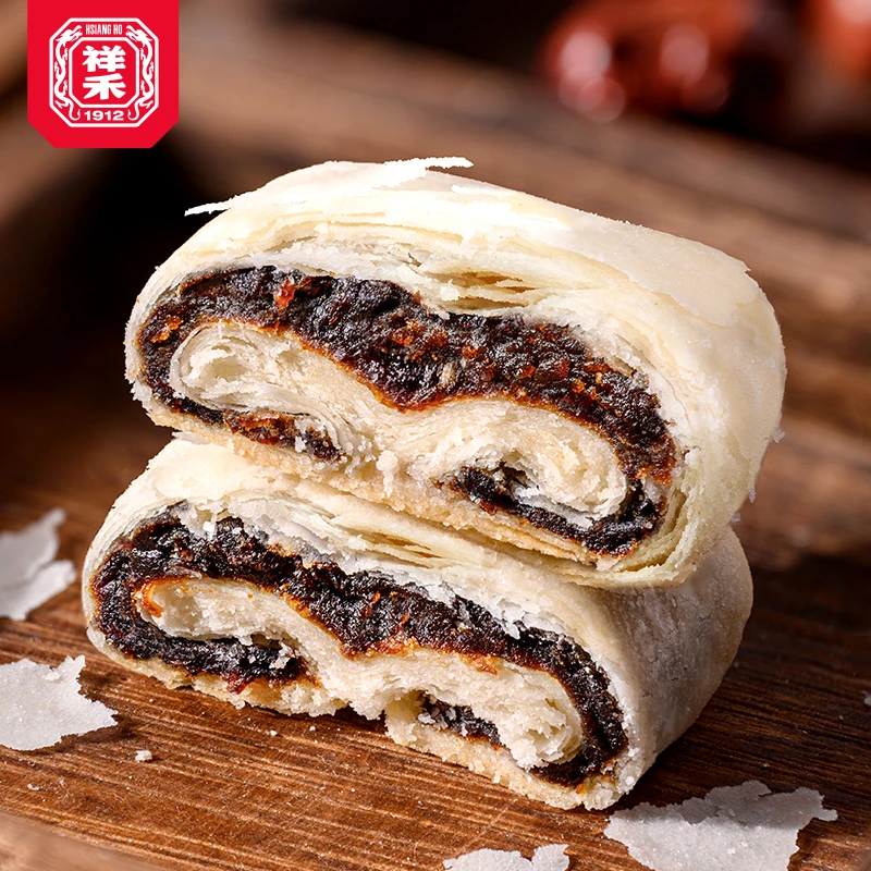 【祥禾饽饽铺】枣泥卷 500g 酥皮传统手工糕点解馋零食早餐晚上充饥