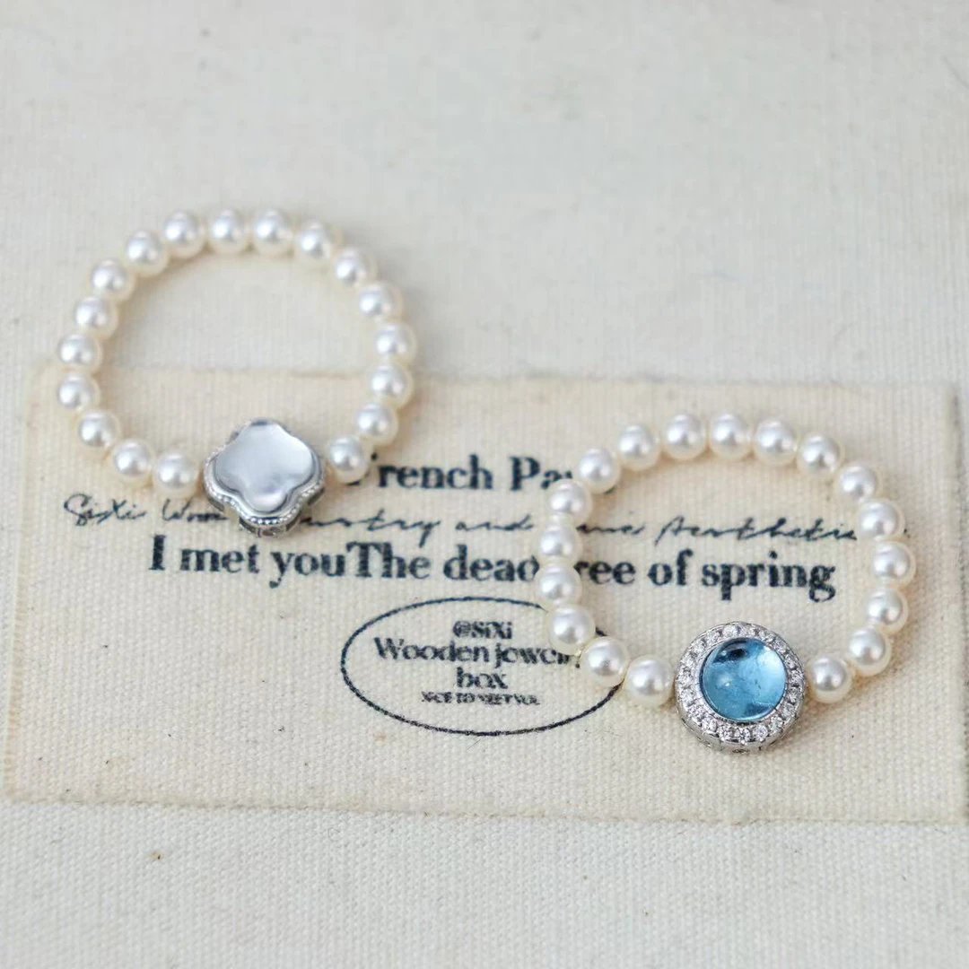 YOYR 925银仿珍珠戒指 【夏夏专属】海洋戒指