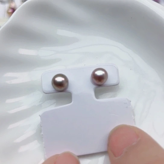 淡水珍珠耳饰未镶嵌空***道
