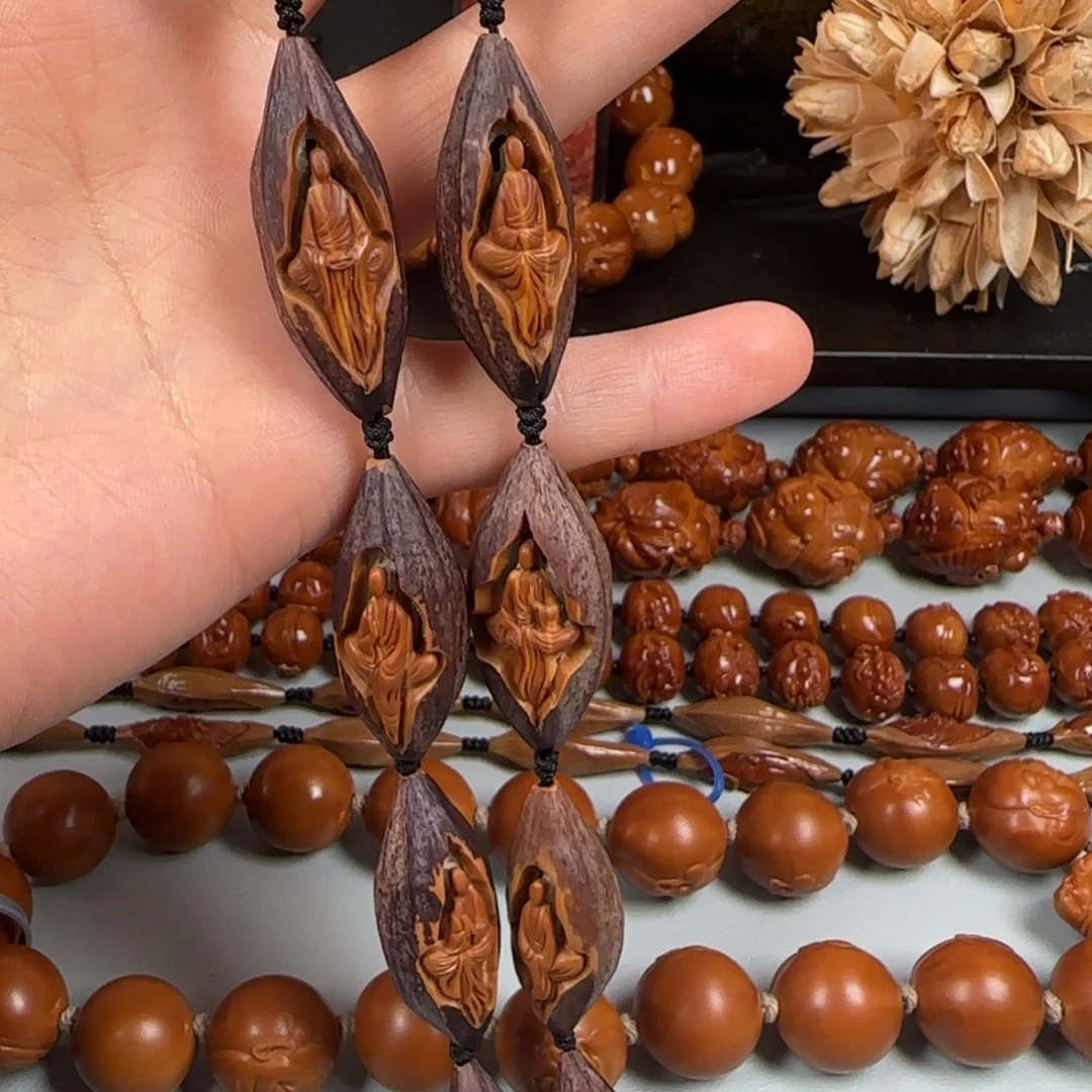 橄榄核手串/手链苦耘 14紫皮无相佛