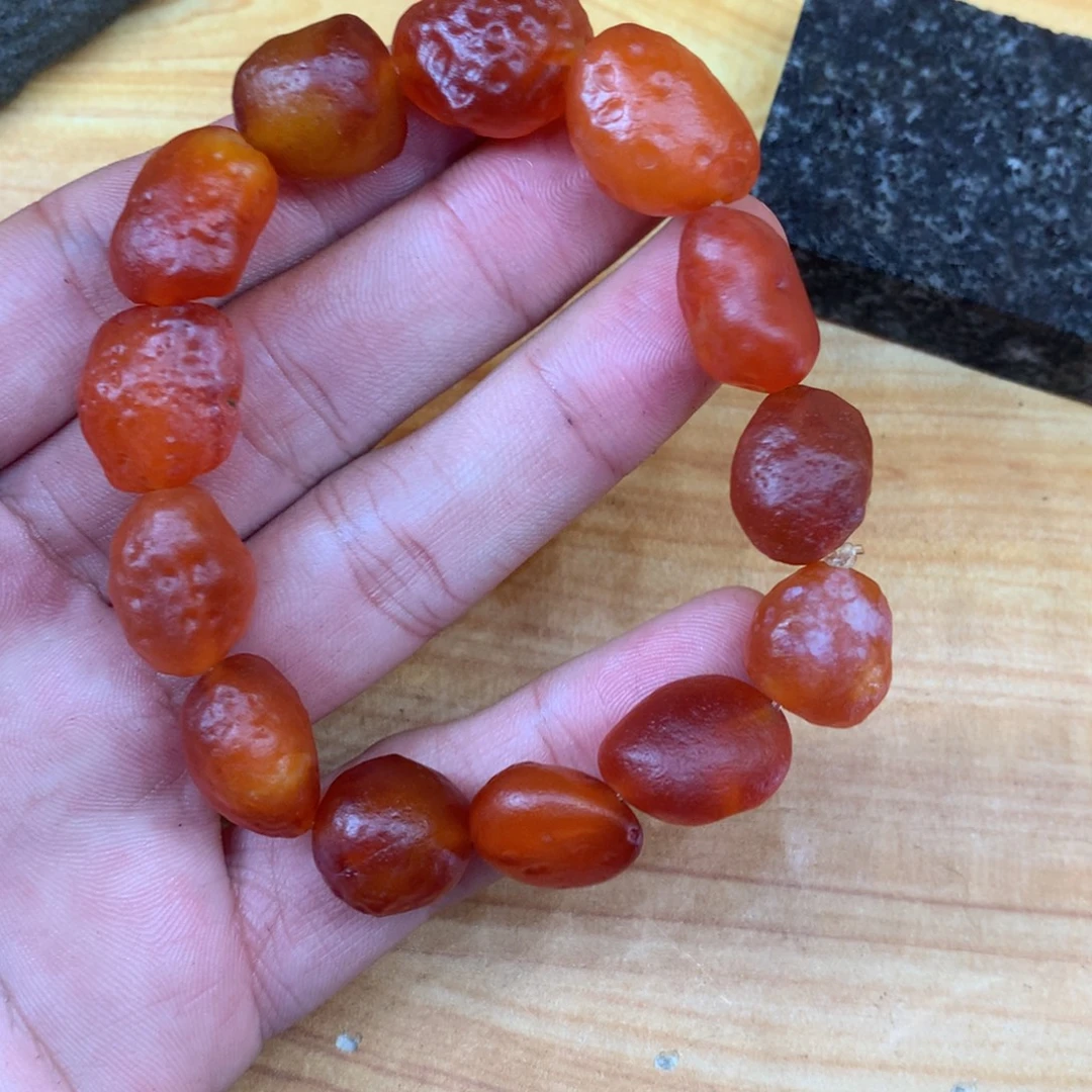 我***啦玛瑙/玉髓未镶嵌手链