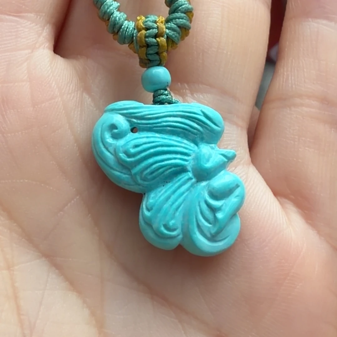 绿松石未镶嵌颈饰