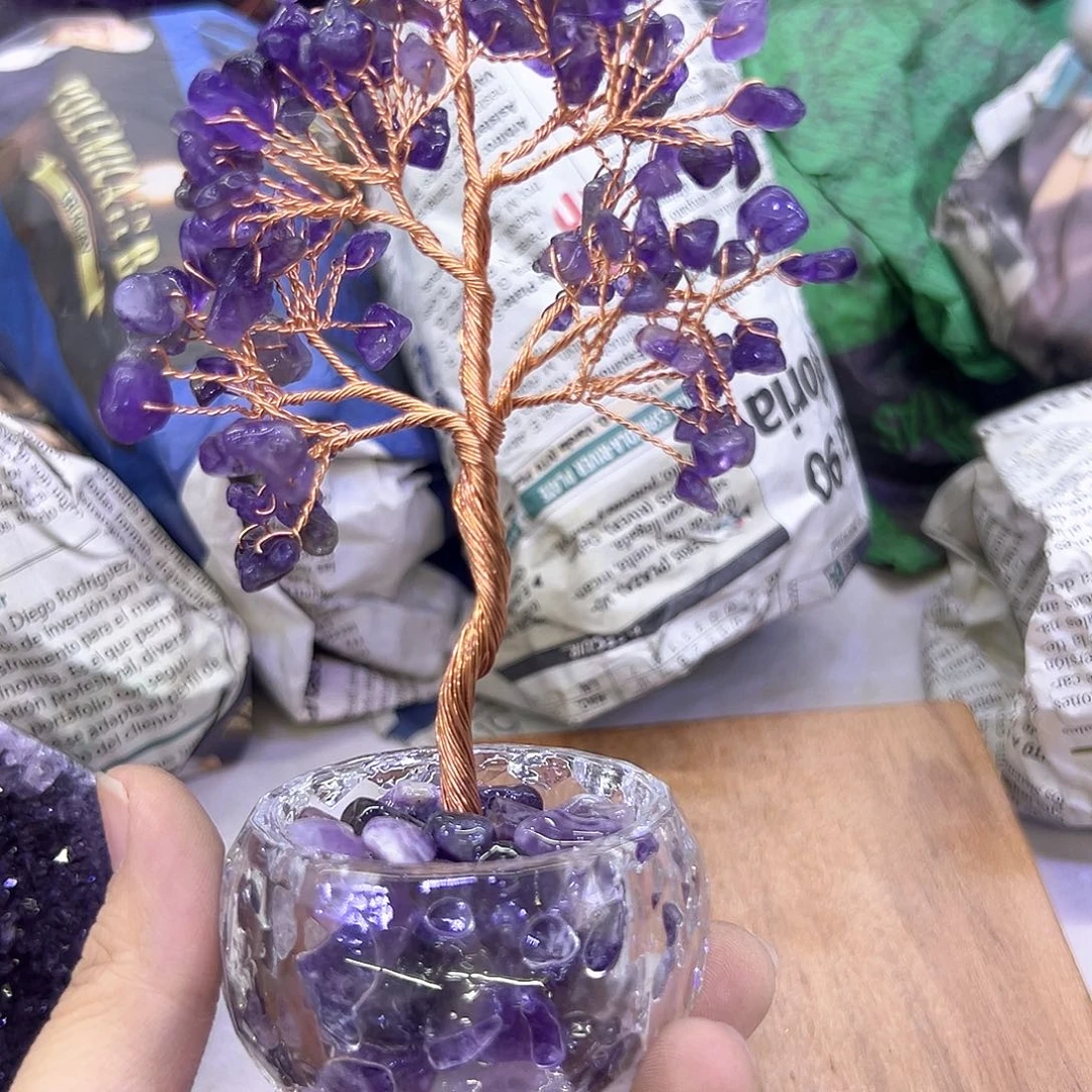 紫晶水晶摆件未镶嵌