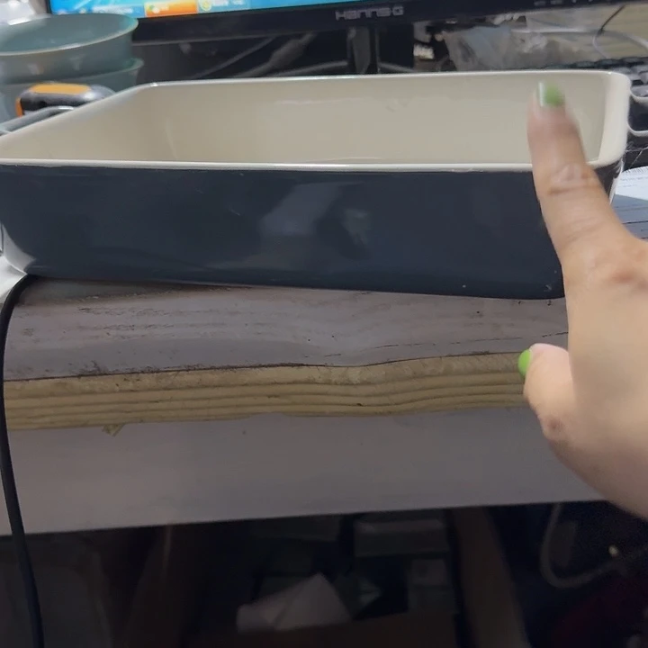 外贸尾单高温陶瓷微瑕灰色大烤盘