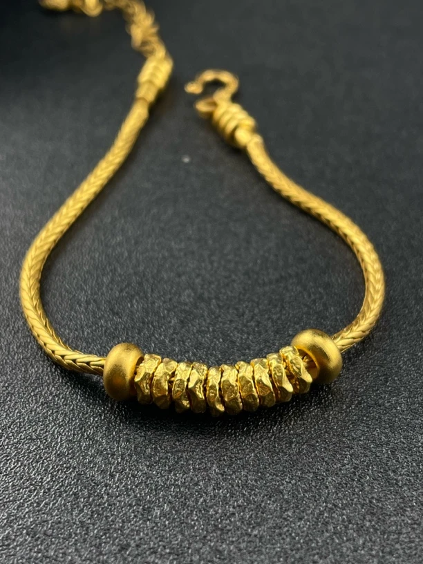 足金999 盘缠 10个 盘缠 卡5 (送合金链子)
