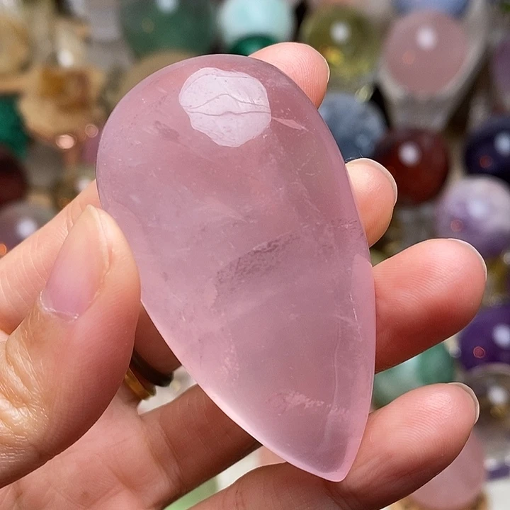 石材马粉水晶水滴手握