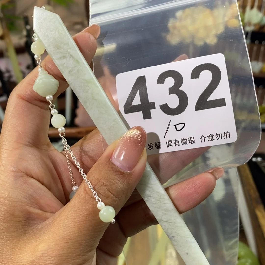 蛇纹石玉发饰未镶嵌予****ღ