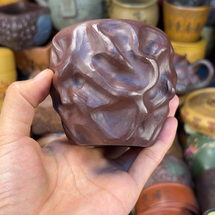 茶杯紫砂宜兴紫杯子