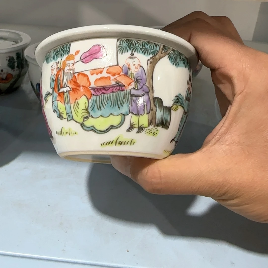 瓷片摆件手绘瓷器全部处理了吧