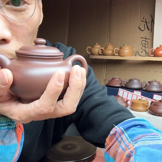 茶壶紫砂了**心宜兴紫砂原矿紫泥