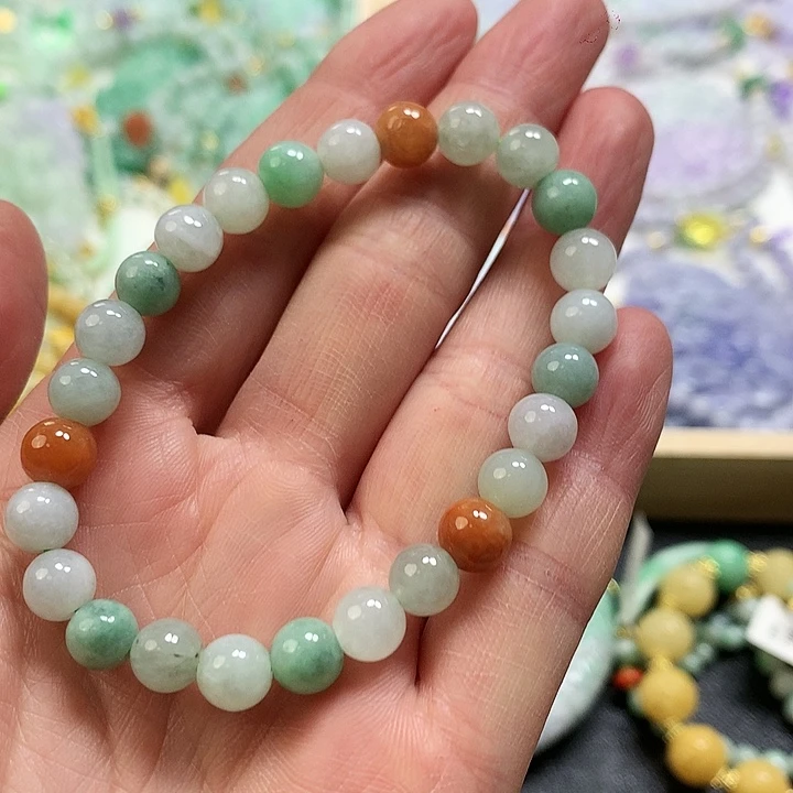 翡翠手链未镶嵌手串