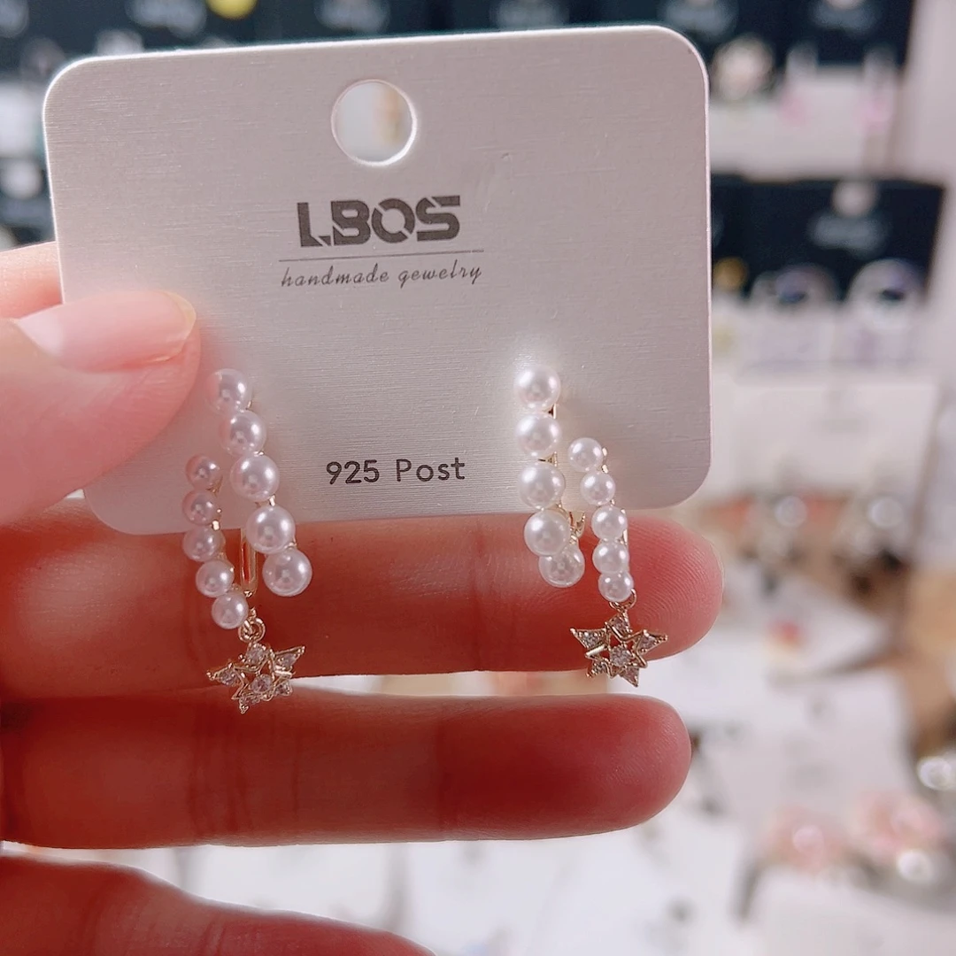 琉璃纯铜合金耳环是