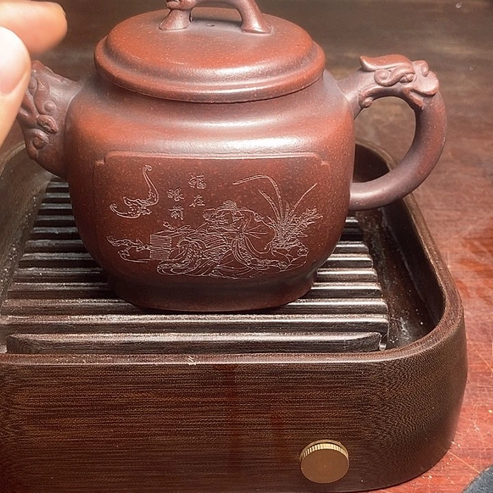 紫砂茶壶柴烧紫砂