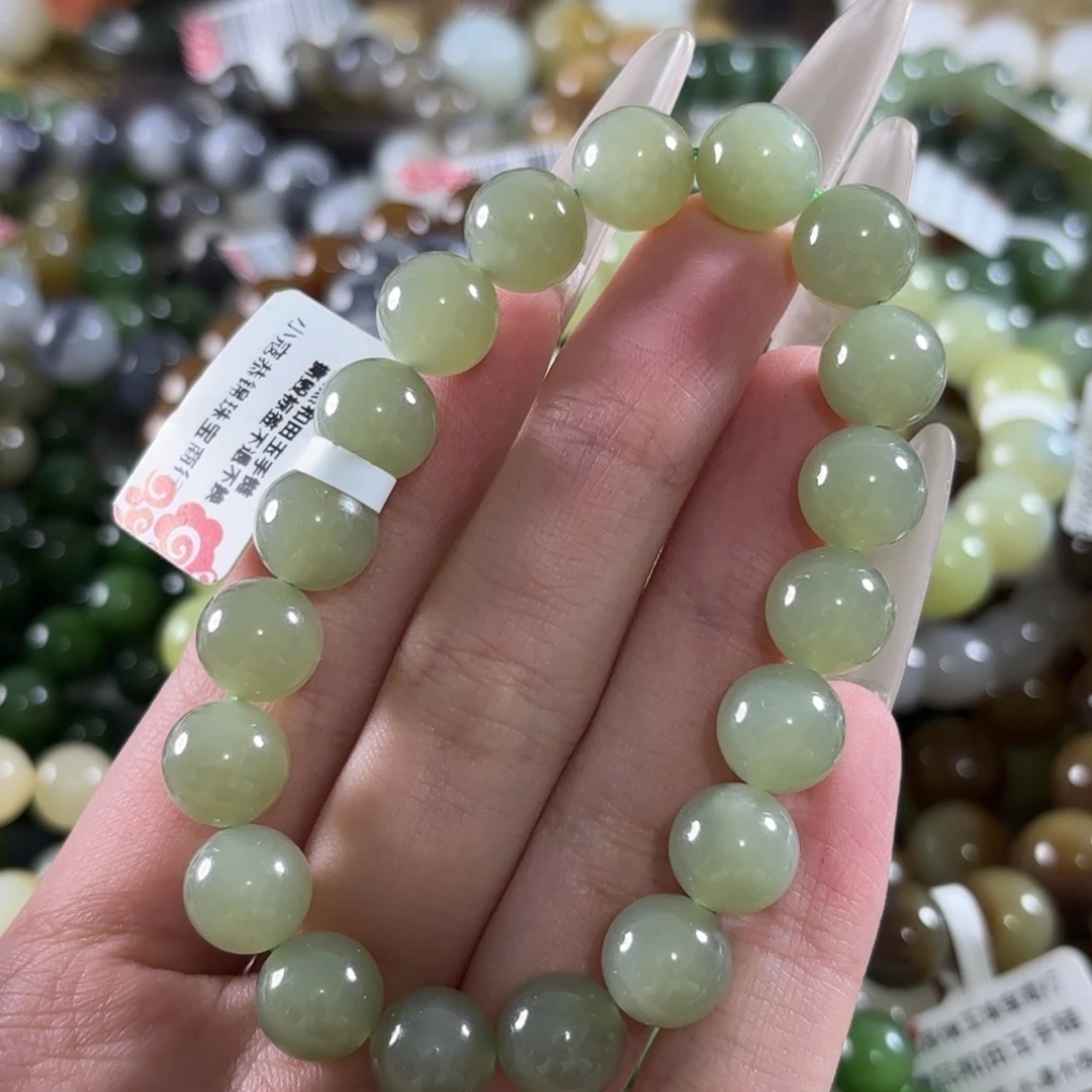 和田玉未镶嵌手链381