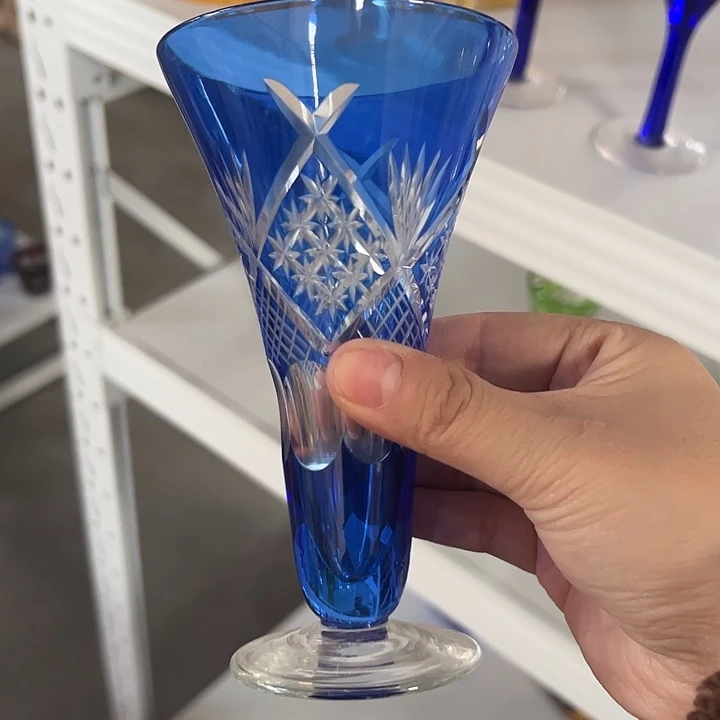 手柄款水晶玻璃微瑕一个