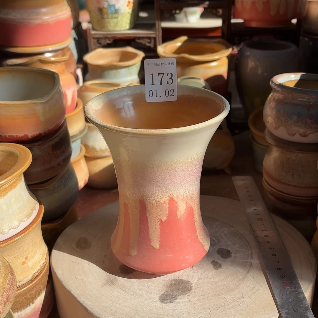 瓷片景德镇陶瓷手工制作口11.5高15