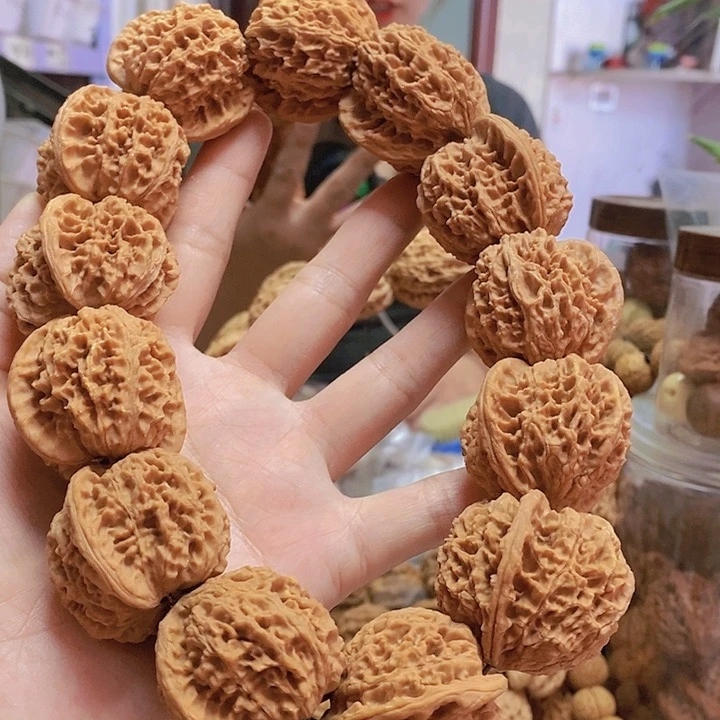 【闪购商品】文玩核桃把件37蚂蚁沟手持小众黄