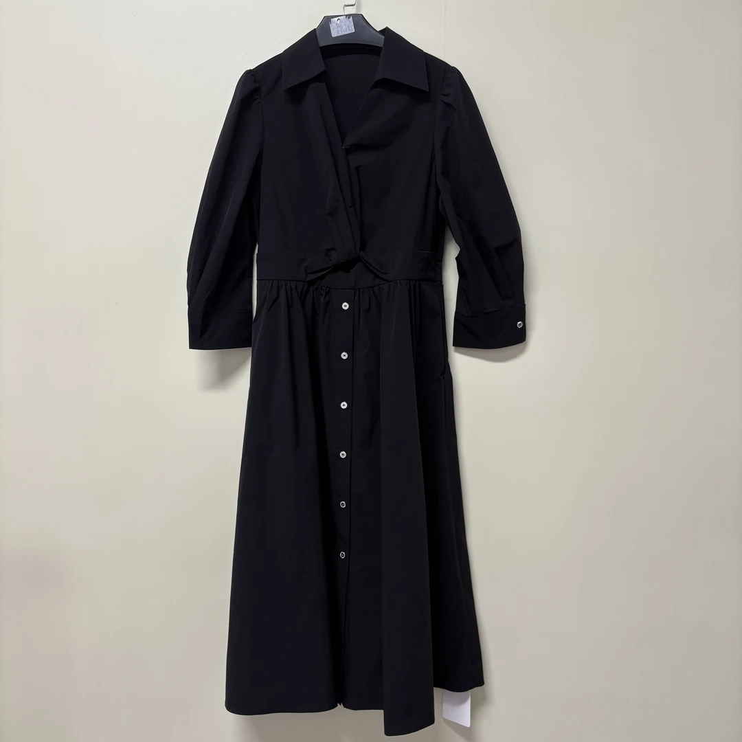 25年春季新款黑色显瘦气质女装连衣裙（24L0060）【961】