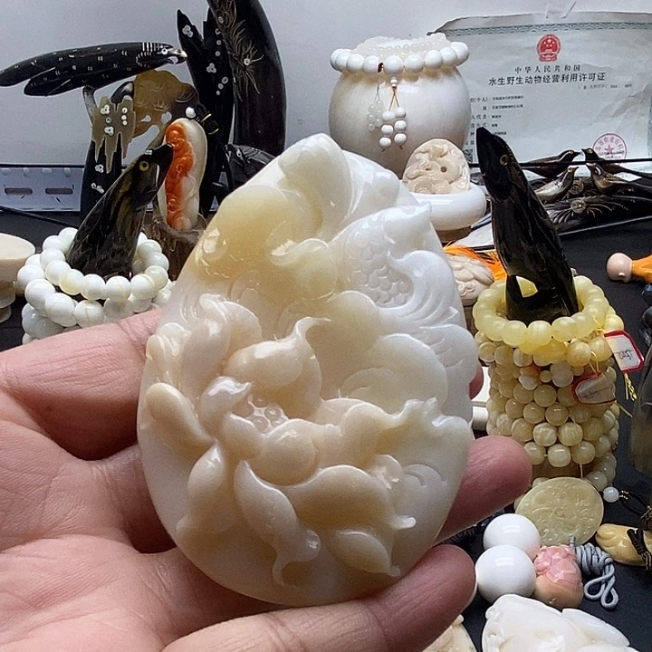 非金属贝壳手把件