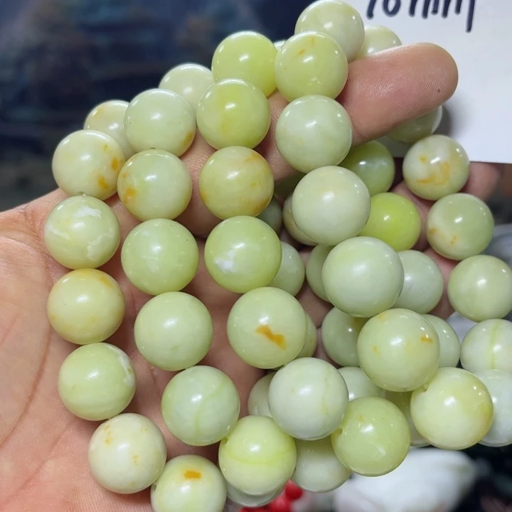 蛇纹石玉手串未镶嵌