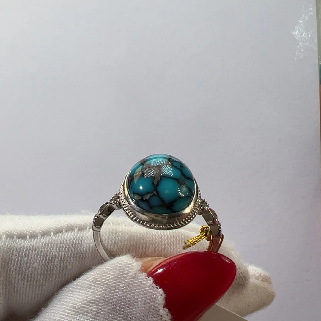 绿松石银S925镶嵌挂件