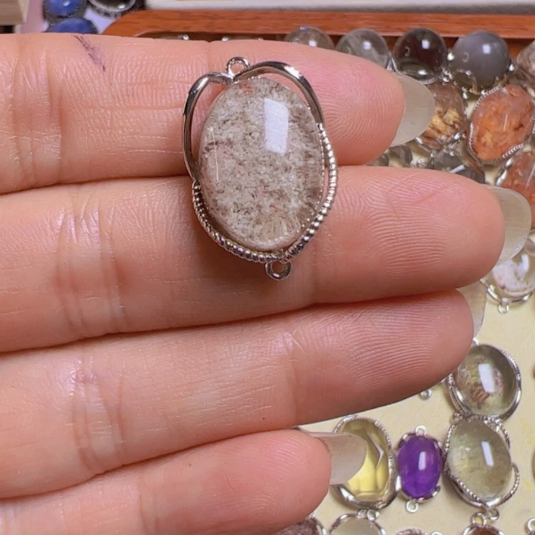 水晶手链银S800镀金镶嵌慧***剧